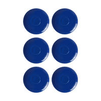KAFFEEUNTERTASSEN Doppio Indigo Blau ø 16 cm 6er Set - Blau, Keramik (16cm) - Ritzenhoff Breker