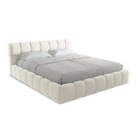 POLSTERBETT mit Bettkasten und Lattenrost 200x228 Beige - Beige/Creme, Kunststoff/Textil (180/200cm) - LaMiaSofa