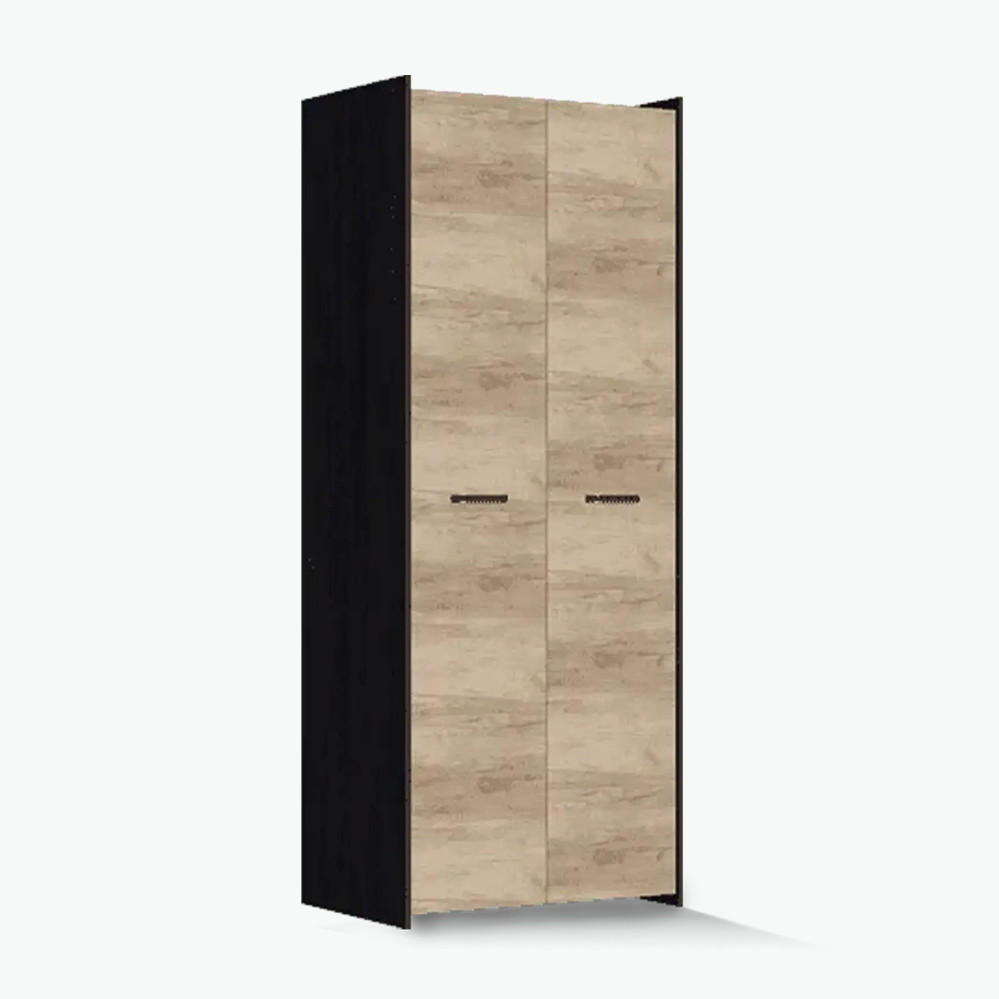 imoebel24 Kleiderschrank Eiche 80x202x52 cm