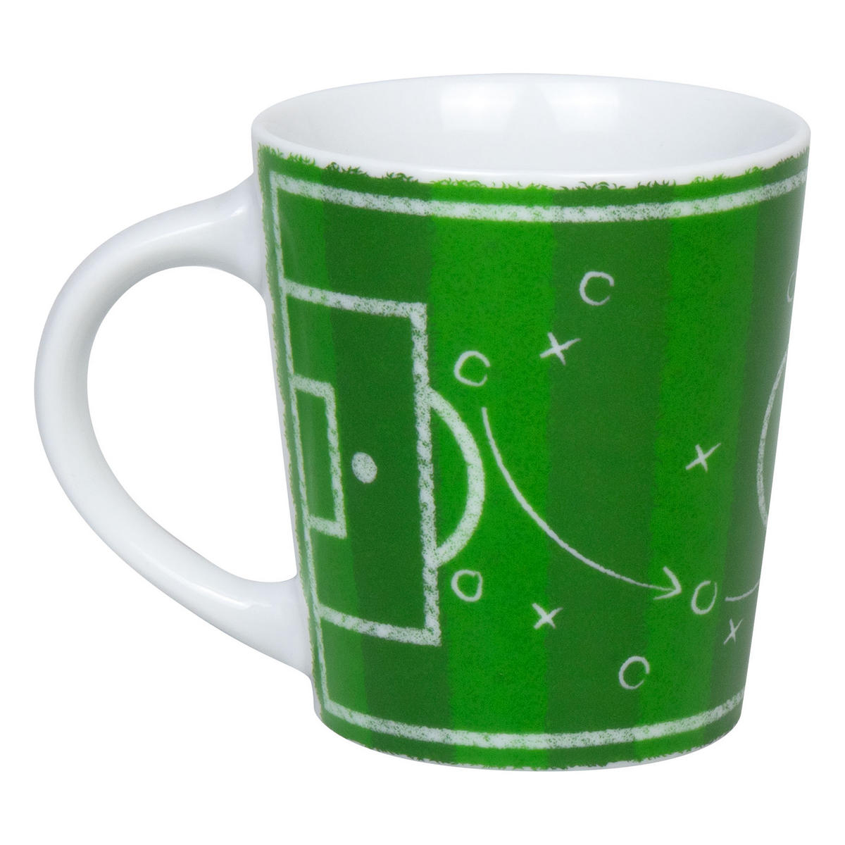 KAFFEEBECHER Fußball - Taktik - Naturfarben, Keramik (0.38L) - Könitz