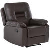 SESSEL Kunstleder braun verstellbar Bergen - Braun, Kunststoff (85/101/74cm) - Beliani