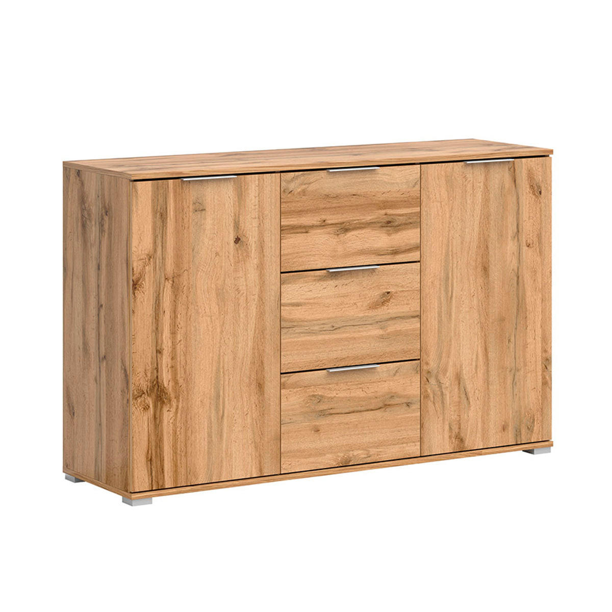 KOMODA Selma Drevo - hnedá, kompozitné drevo (135/86/41cm) - Petits-meubles