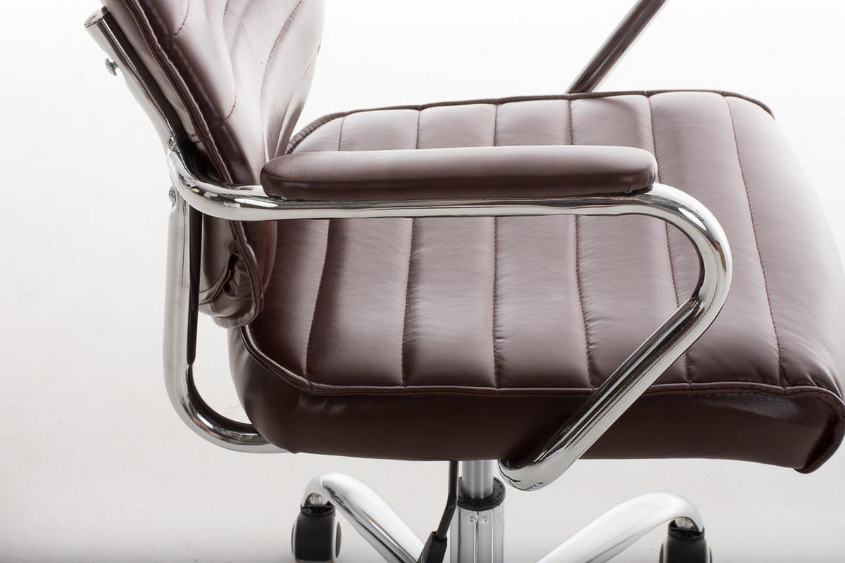 BÜROSTUHL Rocket V2, Bordeauxrot - Bordeaux, Textil/Metall (59/128/57cm) - TPFLiving