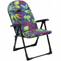 GARTENLIEGE 116 x 70 cm Granatapfel - Blau/Grün, Metall (59/116cm) - KADAX