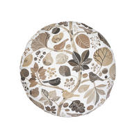 KISSENHÜLLE Rund Zauberwald elfenbein-taupe Baumwolle 80 cm Ø - Taupe/Ecru, Textil (80/80cm) - beties Heimtextil