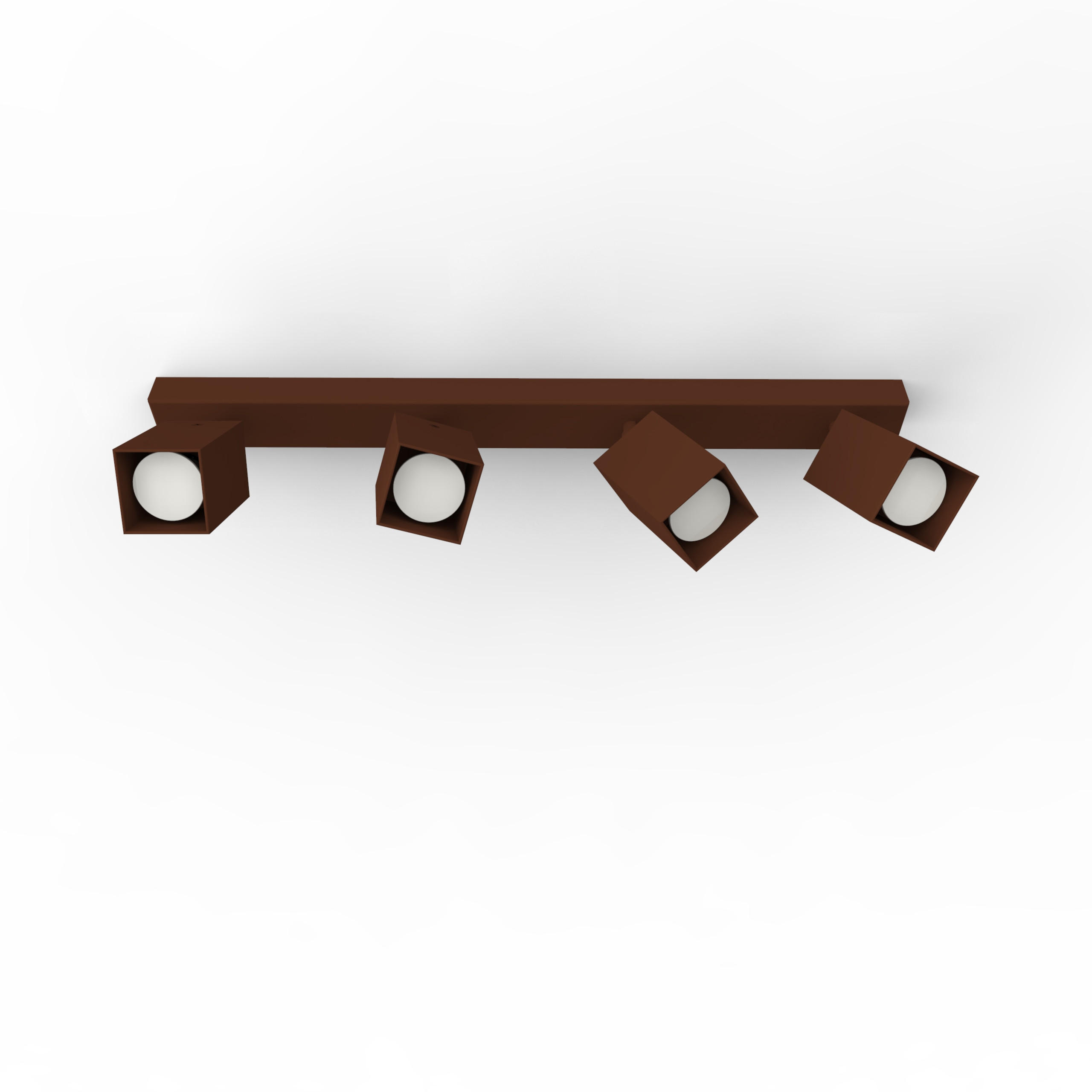 DECKENLEUCHTE - Dunkelbraun, Metall (6/60/18cm) - Lumicom