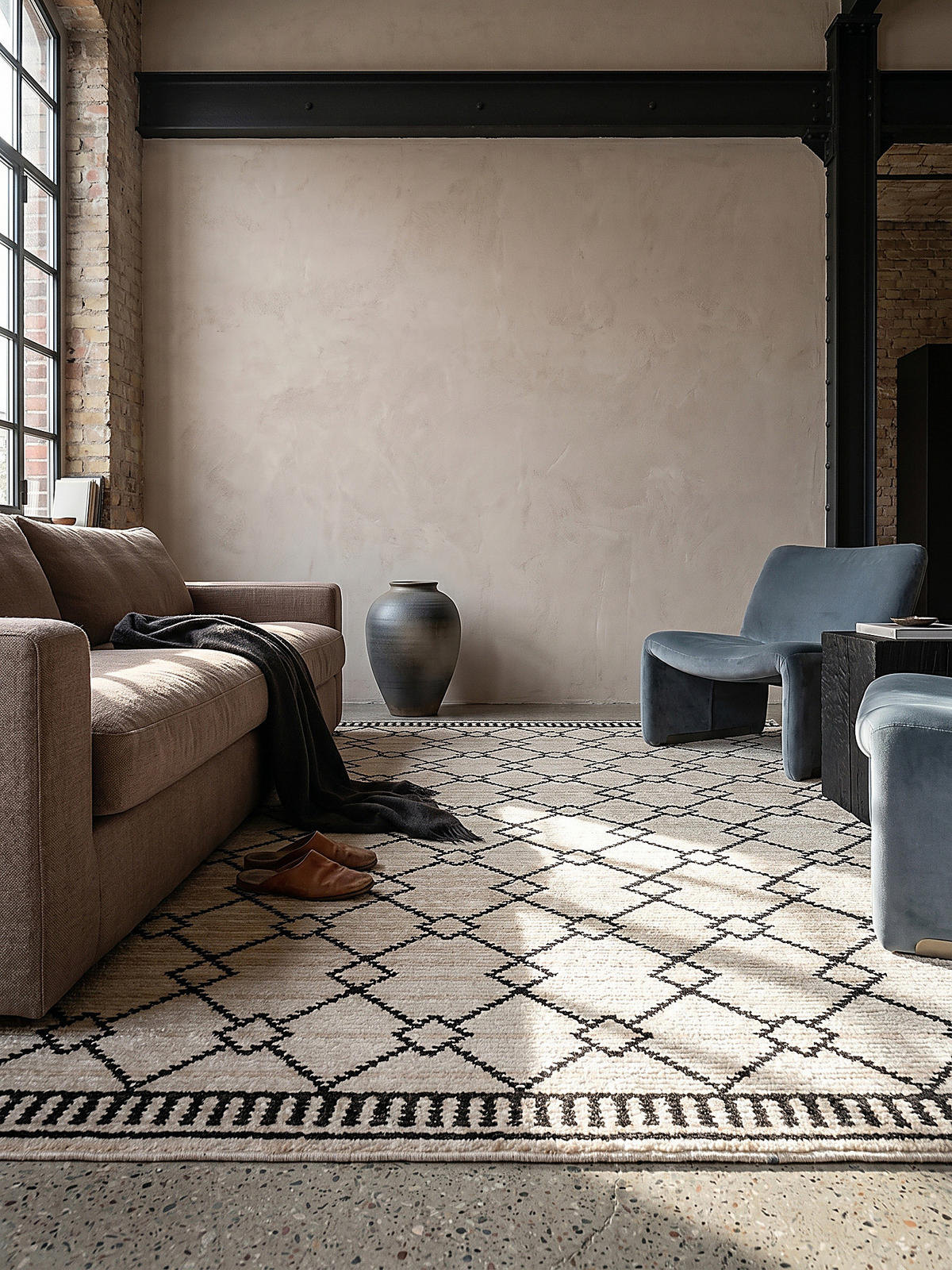 KURZFLORTEPPICH PERRAN, im Berber-Stil, Weiß, 200 x 300 cm - Weiß, Textil (200/300cm) - KADIMA DESIGN