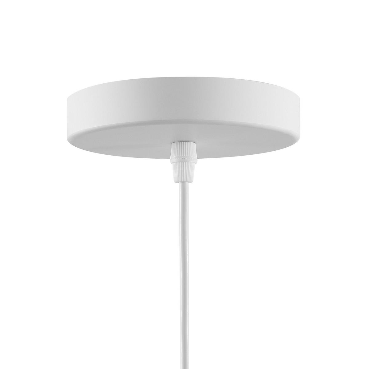 HÄNGELEUCHTE Murray 25/25/117 cm - Weiß, Glas (25/25/117cm) - Beliani