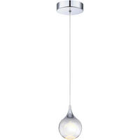 PENDELLEUCHTE Kristall Modern Chrom Mini, Kücheninsel Deckenleuchte Bad - Silberfarben, Metall (10/23/25cm) - Weltevree