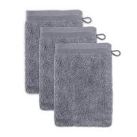 WASCHHANDSCHUH SUPERWUSCHEL 3ER PACK - Grau, Textil (15/20cm) - MÖVE