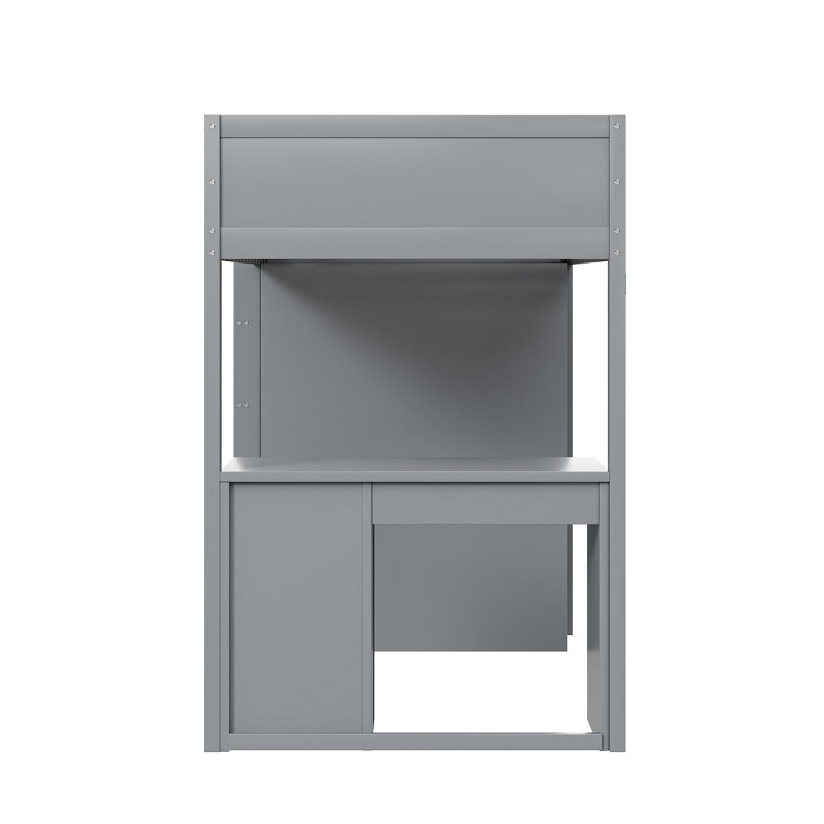 HOCHBETT Holz 90/200 cm Grau - Grau, Holz - Raumix