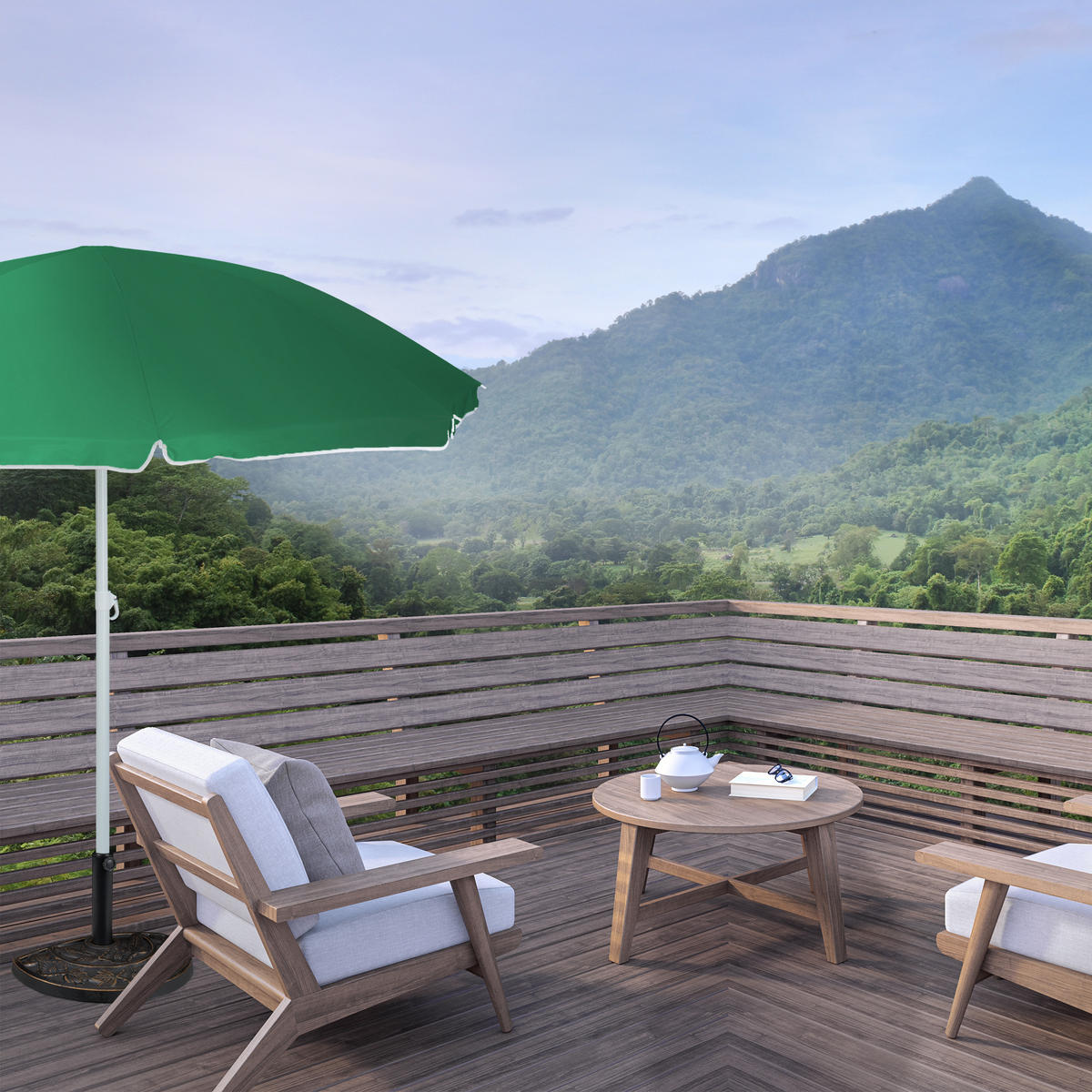 STOJALO za dežnike - temno rjava, kovina/umetna masa (50/32cm) - Relaxdays