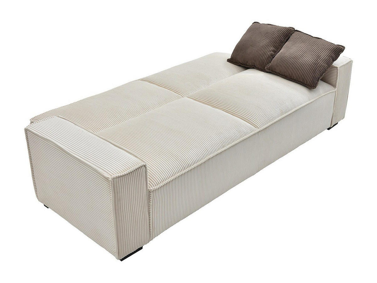 SOFA 3-Sitzer mit Schlaffunktion - Cord - Beige - SEKOTA - Beige, Textil (230/87/94cm) - Vente-Unique