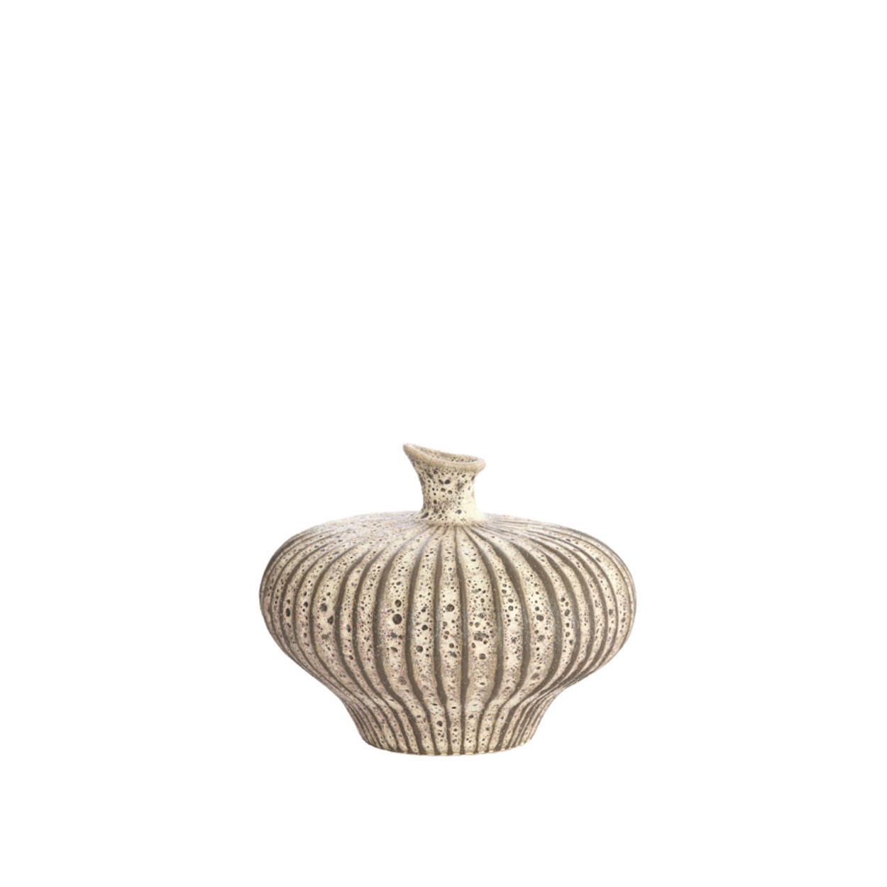 VASE Nevano - Braun - 23/22.5/18 cm - Braun, Keramik (18cm) - Light & Living