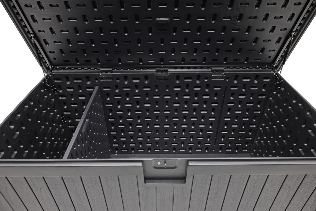 KISSENBOX Lilo 140x70 cm, Kunststoff, Schwarz - Schwarz, Kunststoff (140/72/70cm) - dasmöbelwerk