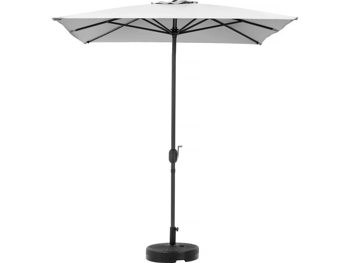 SONNENSCHIRM sol 2 Grau - Grau, Metall (300/200cm) - Habitat Garten