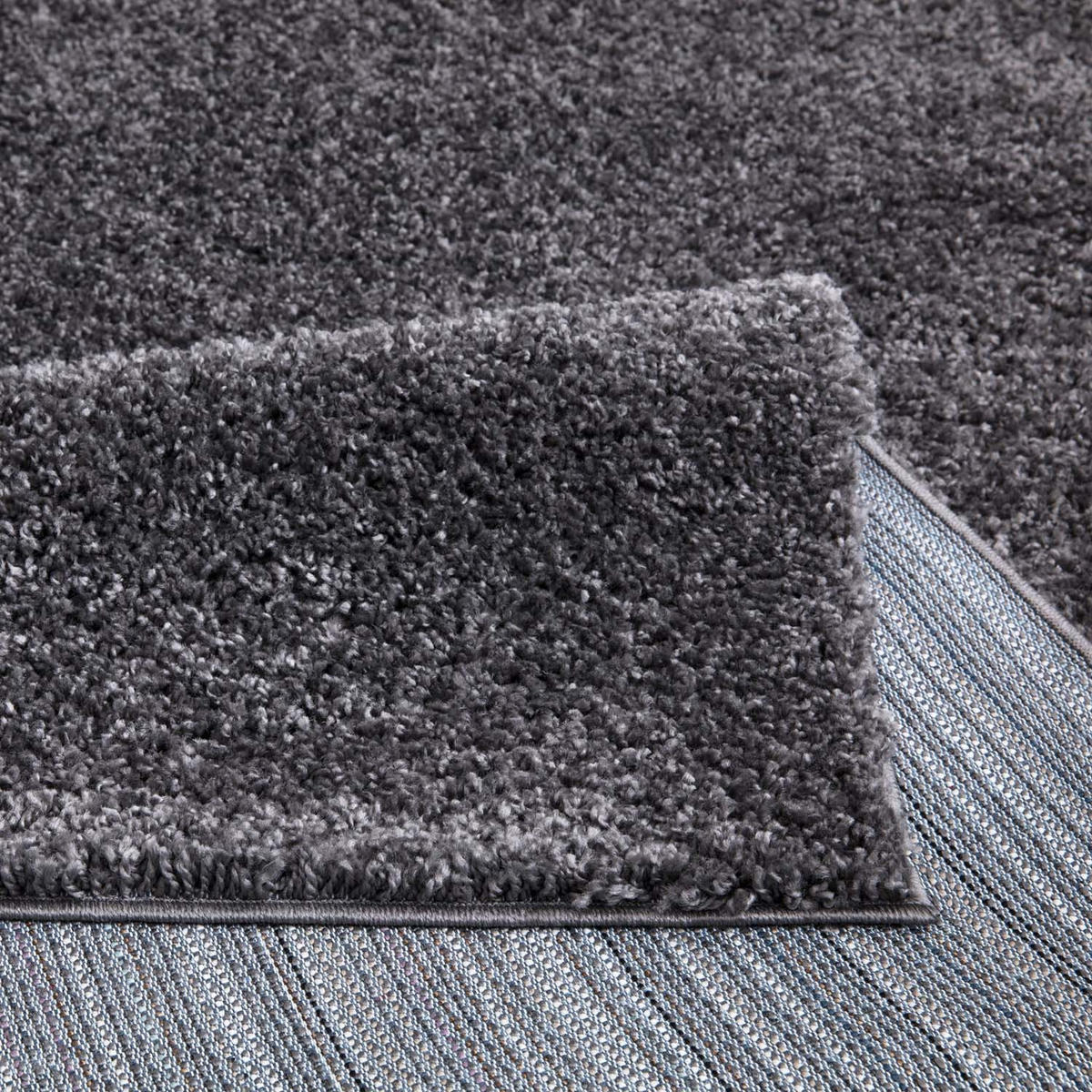 HOCHFLOR-TEPPICH City Shaggy 500 Anthrazit 200x290 cm - Anthrazit, Textil (200/290cm) - carpet city