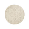 VINTAGE-TEPPICH Suki ø 120 cm rund - Beige/Creme, Kunststoff (120/120cm) - benuta