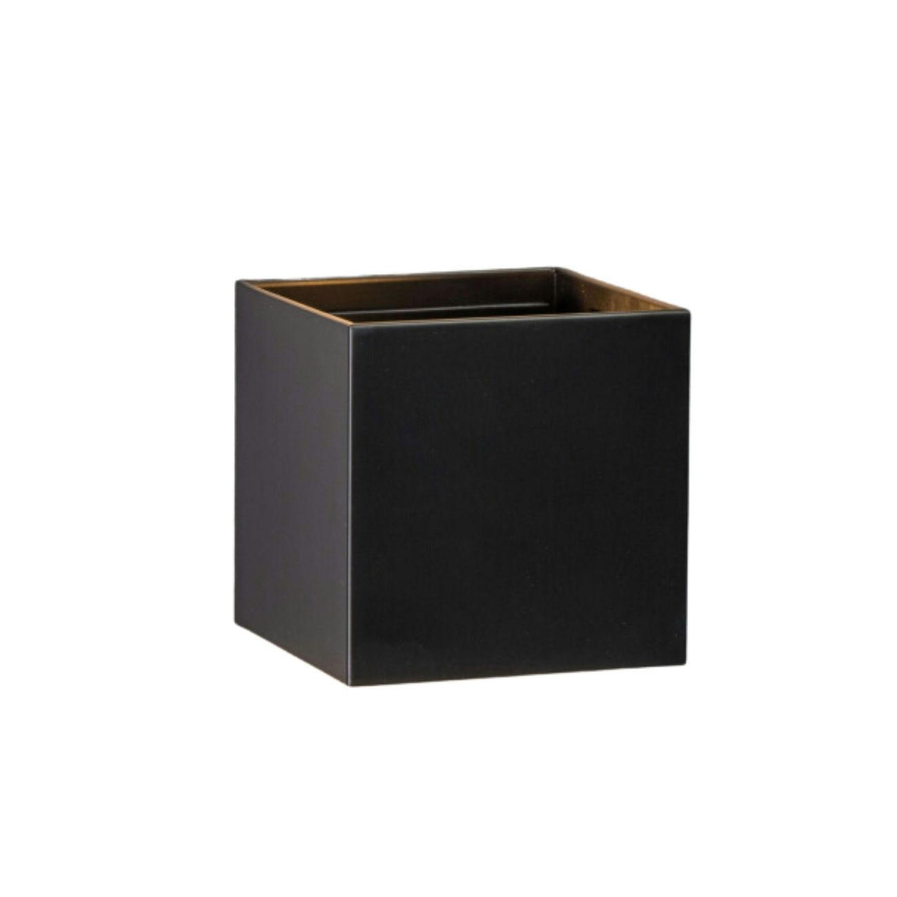 WANDLEUCHTE Cubic, Schwarz, 10cm, Dimmbar - Schwarz, Metall (10/10/10cm) - KOSILUM