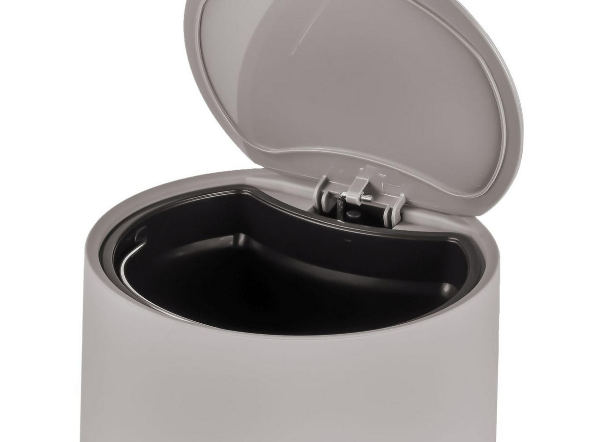 BAD ACCESSOIRES SET Nova ONE 3tlg. gull grey (mittelgrau) - Hellgrau, Kunststoff (23/29/23cm) - Zone Denmark
