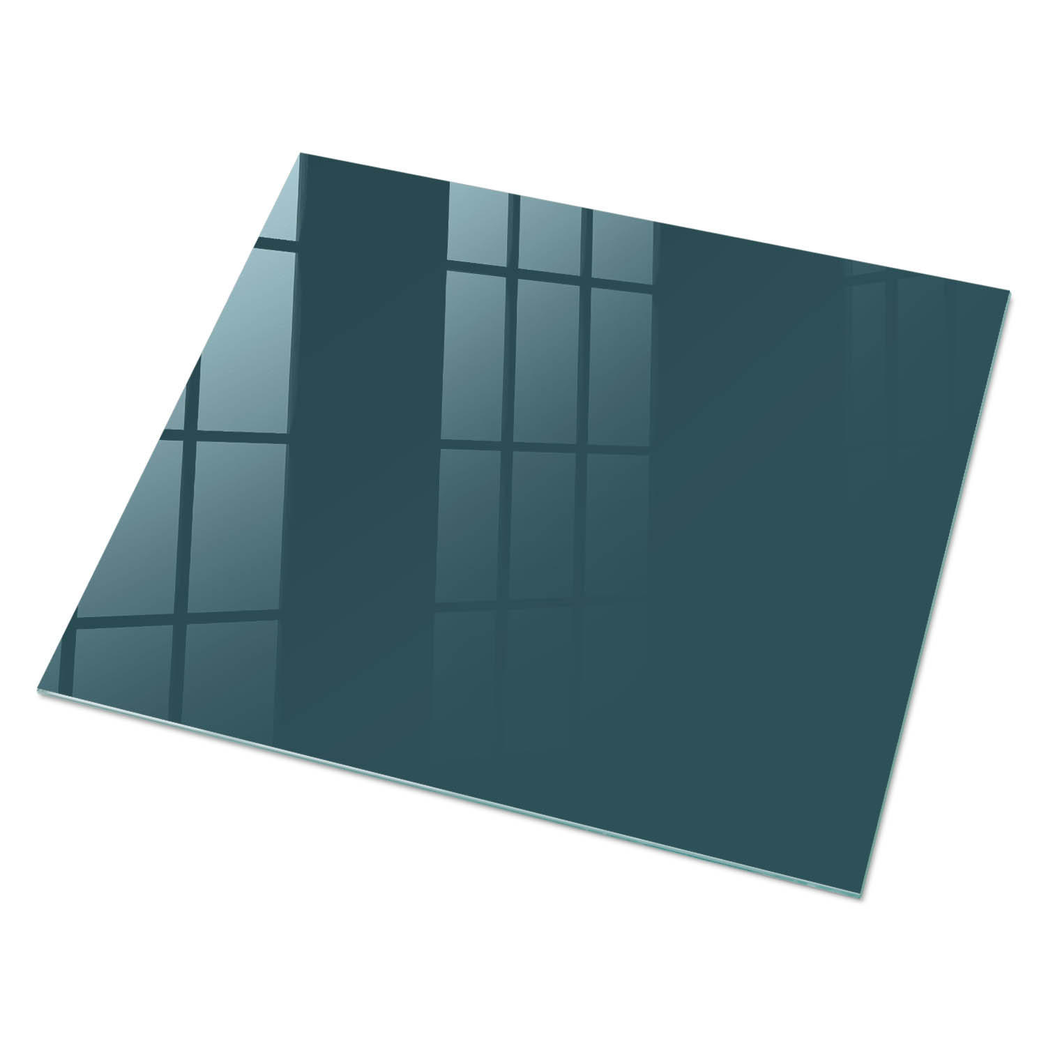 GLASPLATTE 80x60 cm – Dunkeltürkis - Dunkelblau, Glas (0.4/80/60cm) - ArtPrintCave