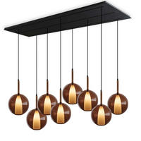 HÄNGELEUCHTE Belluna Braun Ø 24cm - Braun, Glas (24/24/45cm) - s.luce