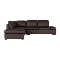 SOFA - 5 Personen - leder - schokoladenbraun Onyx - Braun, Leder (268/79/231cm) - Vente-Unique
