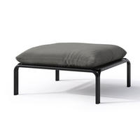 GARTENHOCKER Worcully Anthrazit/Schwarz mit wasserabweisendem Stoff, 75 x 72 cm - Anthrazit, Textil (75/42/72cm) - Selsey