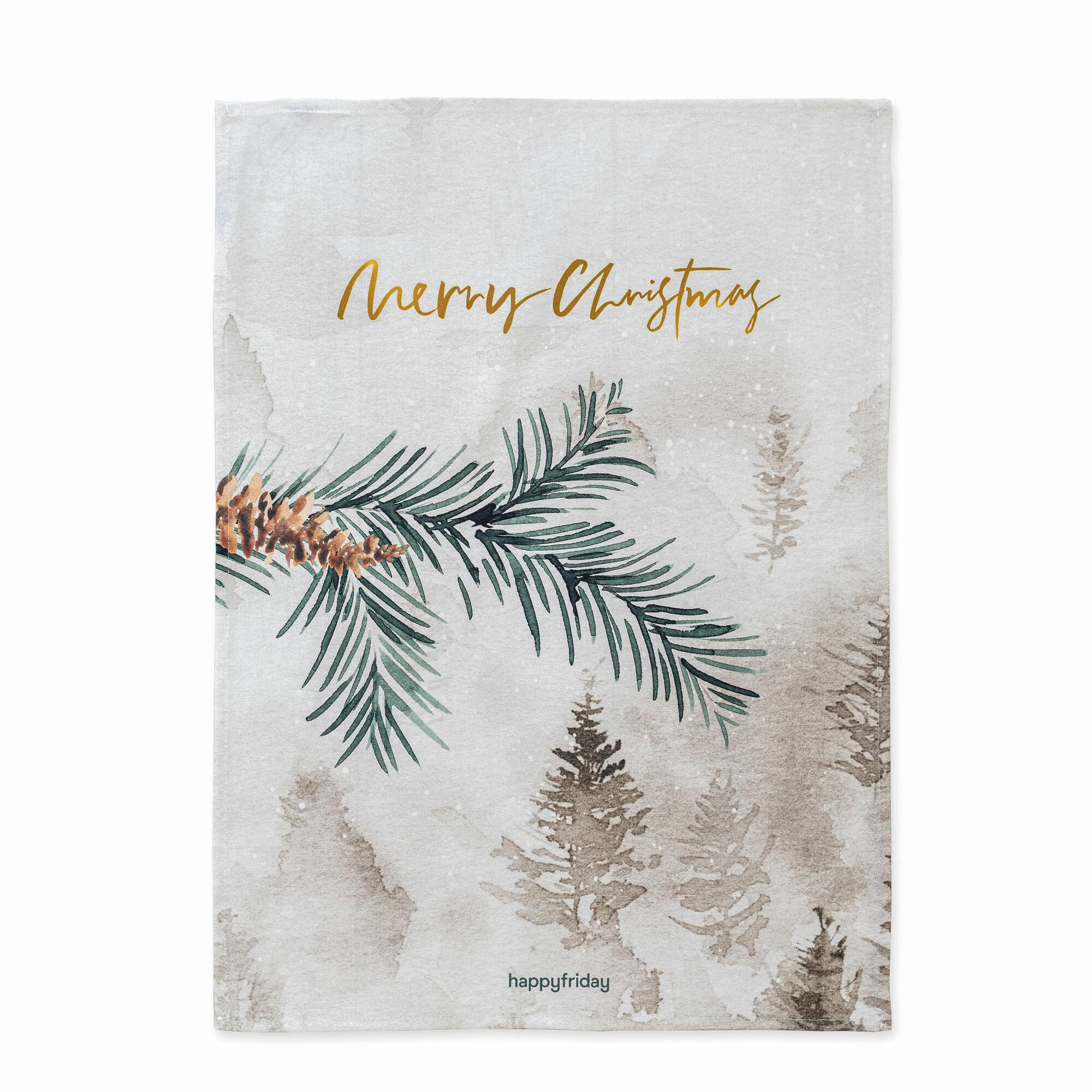 GESCHIRRTUCH (2 tlg) welcoming 70x50 cm mehrfarbig - Multicolor, Textil (70/50cm) - Happy Friday