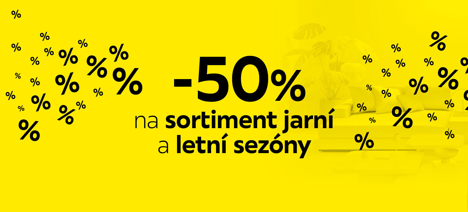 -50 % na sortiment jarní a letní sezóny