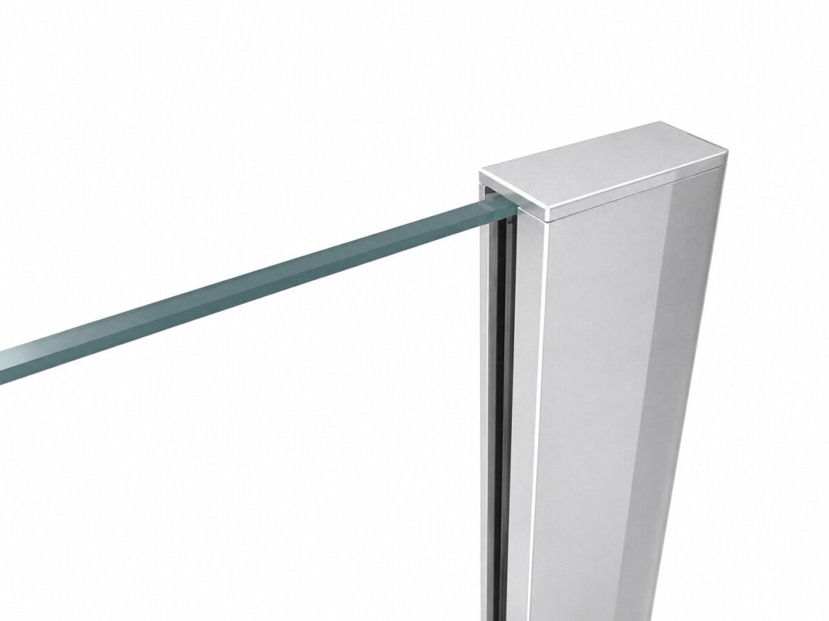 WALK-IN-DUSCHWAND 160 × 200 cm – Satiniertes ESG-Sicherheitsglas – Silber - Silberfarben, Glas (10/160/200cm) -  Glaswerk Westfalen