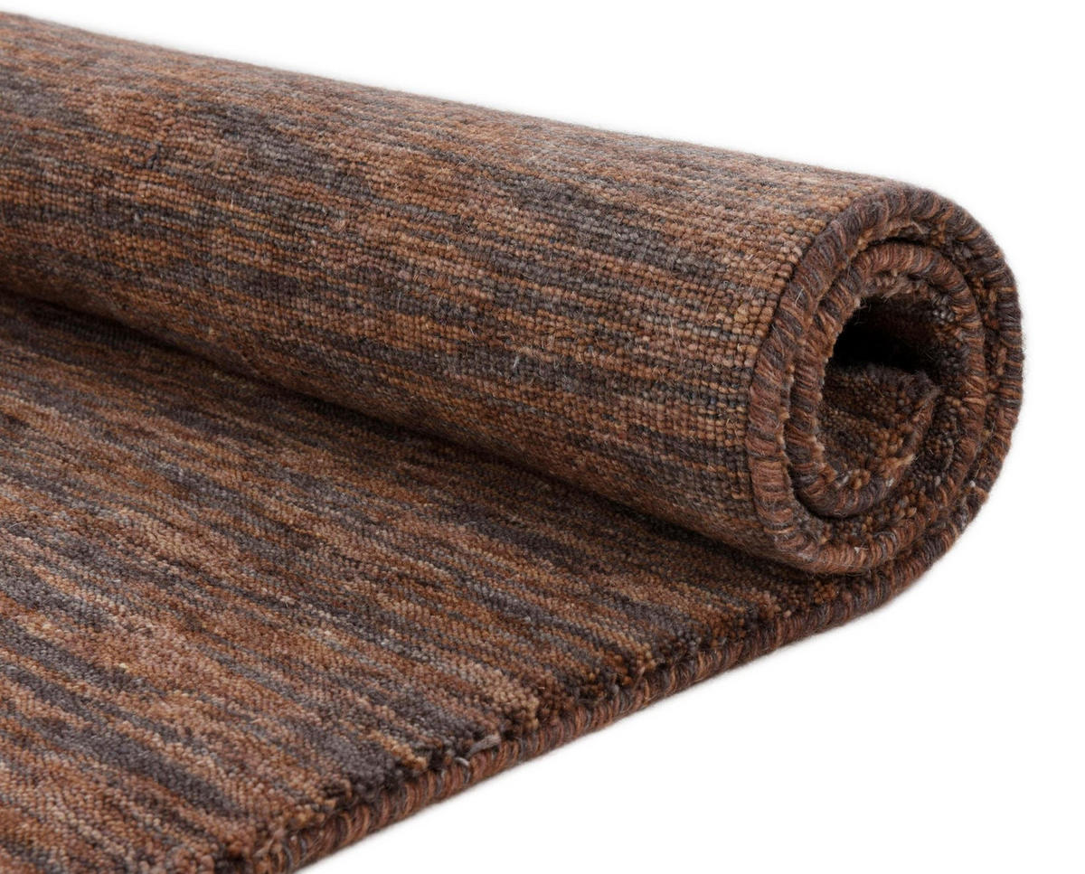 HANDWEBTEPPICH Nashville 70x140 cm - Braun, Textil (70/140cm) - THEKO