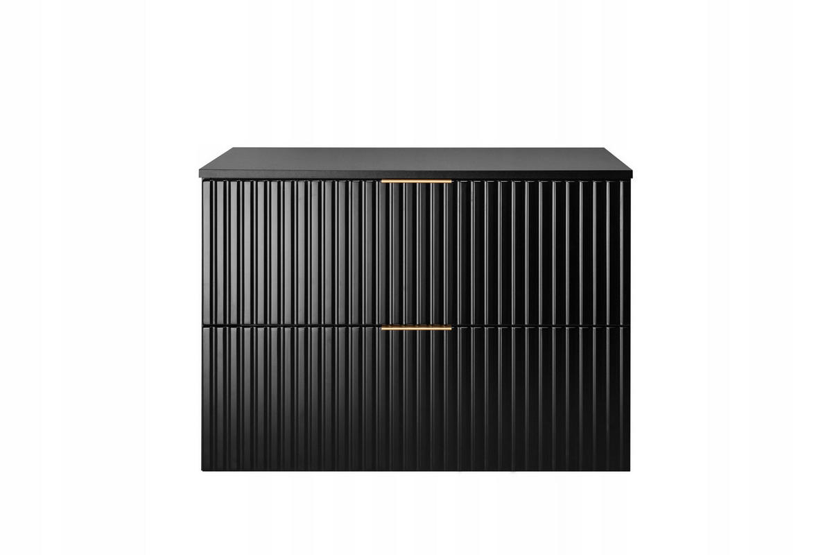 WASCHBECKUNTERSCHRANK FLOW + Platte Eiche Craft 80/57/46 cm - Eichefarben, Holzwerkstoff (80/57/46cm) - Rodan