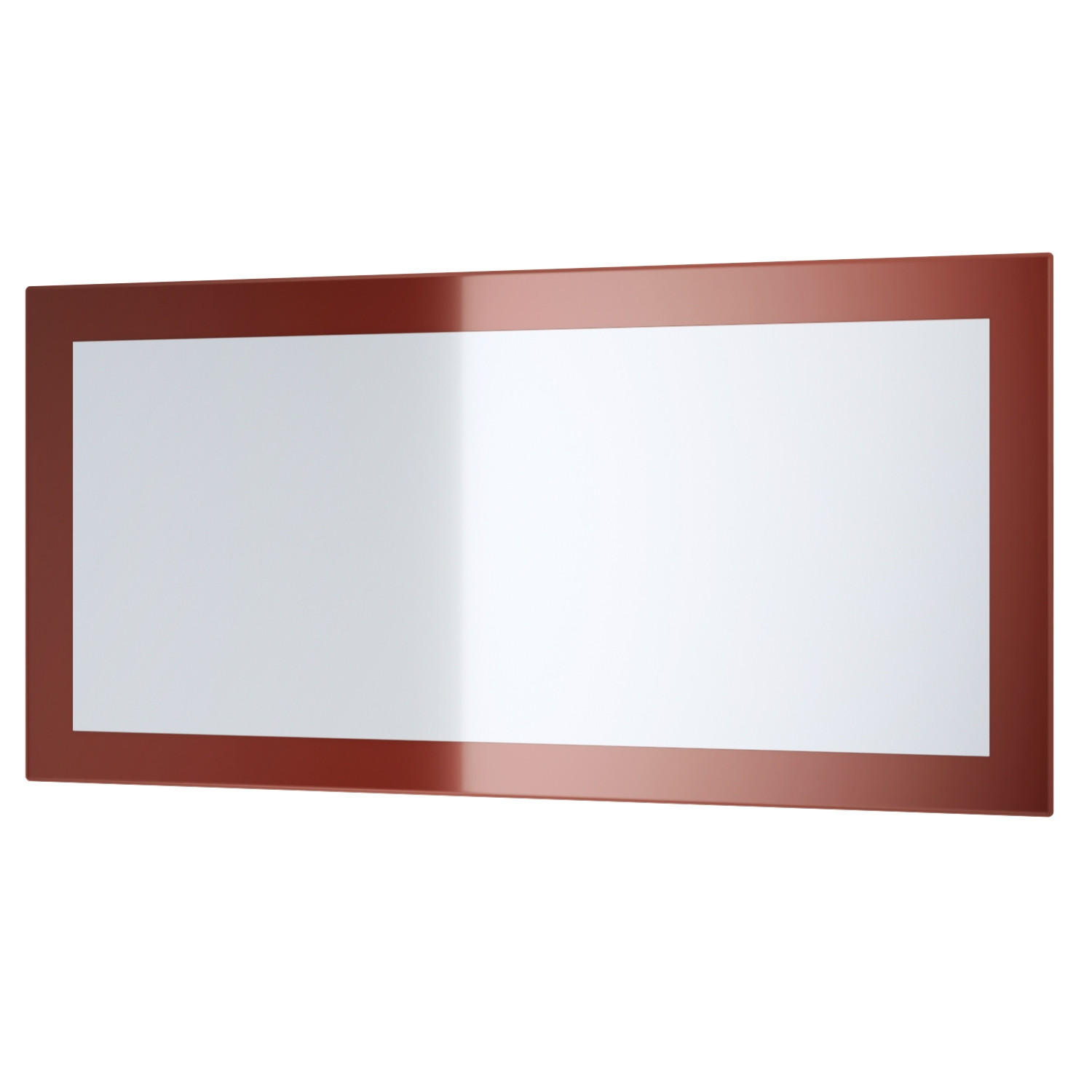 SPIEGEL Lima Bordeaux Hochglanz - Bordeaux, Holzwerkstoff (89/45/2cm) - Vladon