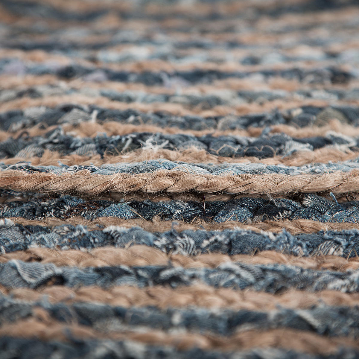 KURZFLOR-TEPPICH Maslak 120/120 cm - Grau, Naturmaterialen (120/120cm) - Beliani