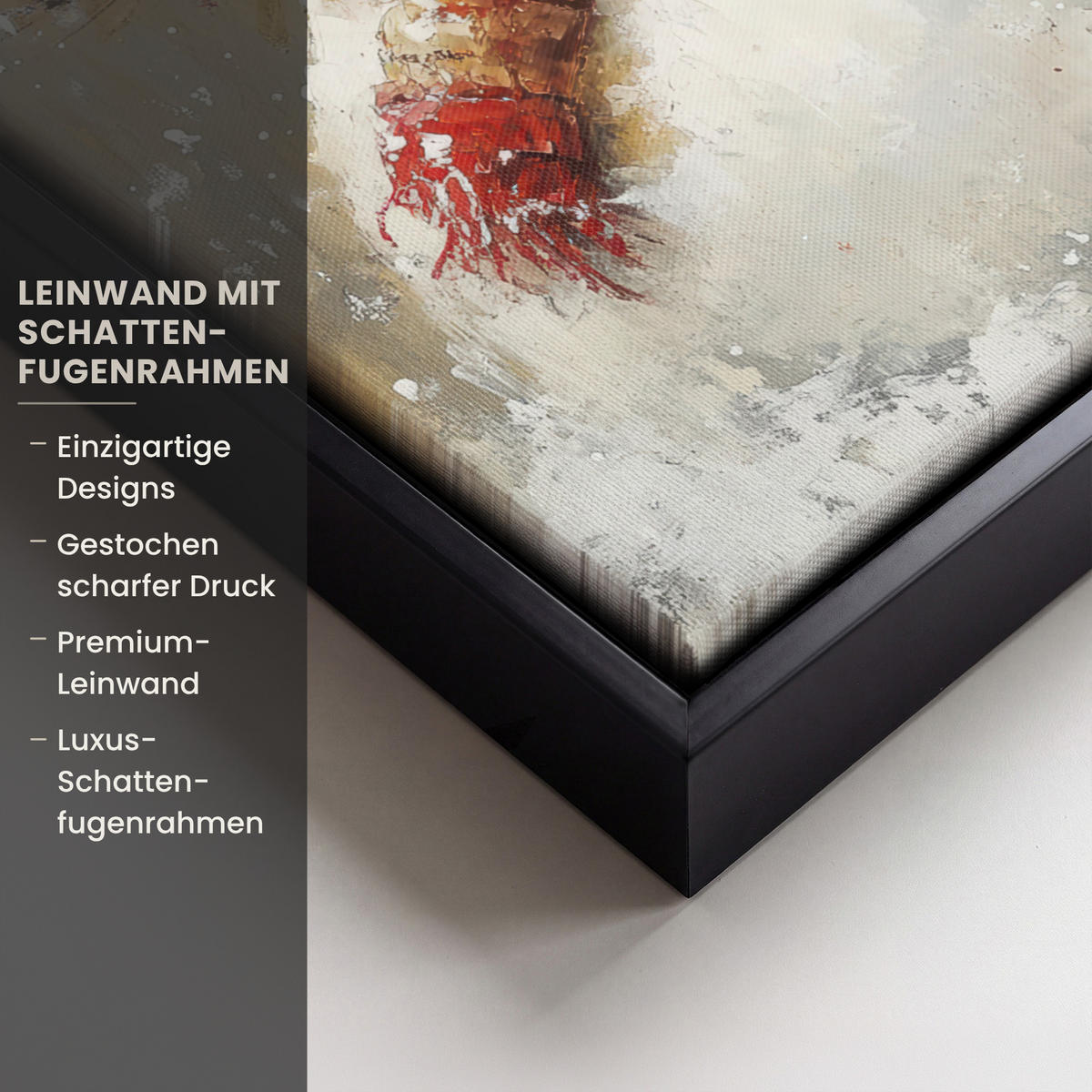 LEINWAND Bilder mit Rahmen - Schneemann - Winter - Schnee - Beige - 30x40 - Weiß, Textil (30/40cm) - MuchoWow
