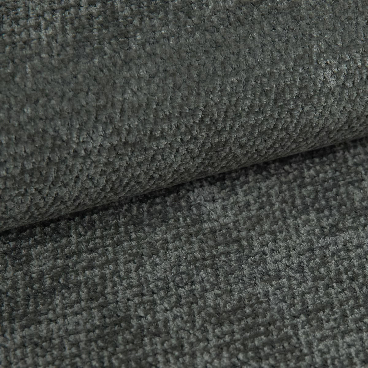 WOHNLANDSCHAFT ASPRA LM Grau Chenille mit Schlaffunktion - Dunkelgrau, Holz (295/85/140cm) - MASSENO