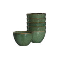KERAMIKSCHALEN Matera Grün ø 15,3 cm 6er Set - Grün, Keramik (15.3cm) - Leonardo Living