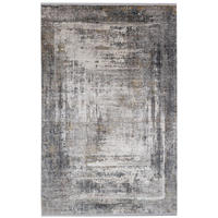TEPPICH modern Wohn-/Schlafzimmer Viskose BRODERIE Grau 300x400 cm - Grau, Textil (300/400cm) - Novatrend