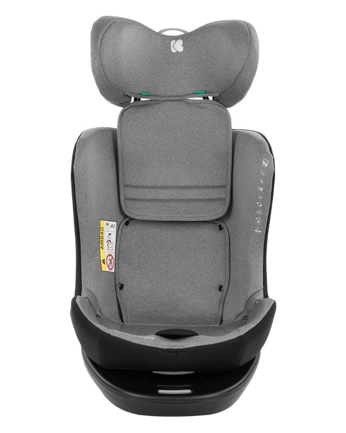 KINDERSITZ i-Safe i-Size hellgrau Isofix, Top-Tether, verstellbar - Hellgrau, Kunststoff (45/55/55cm) - Kikka boo