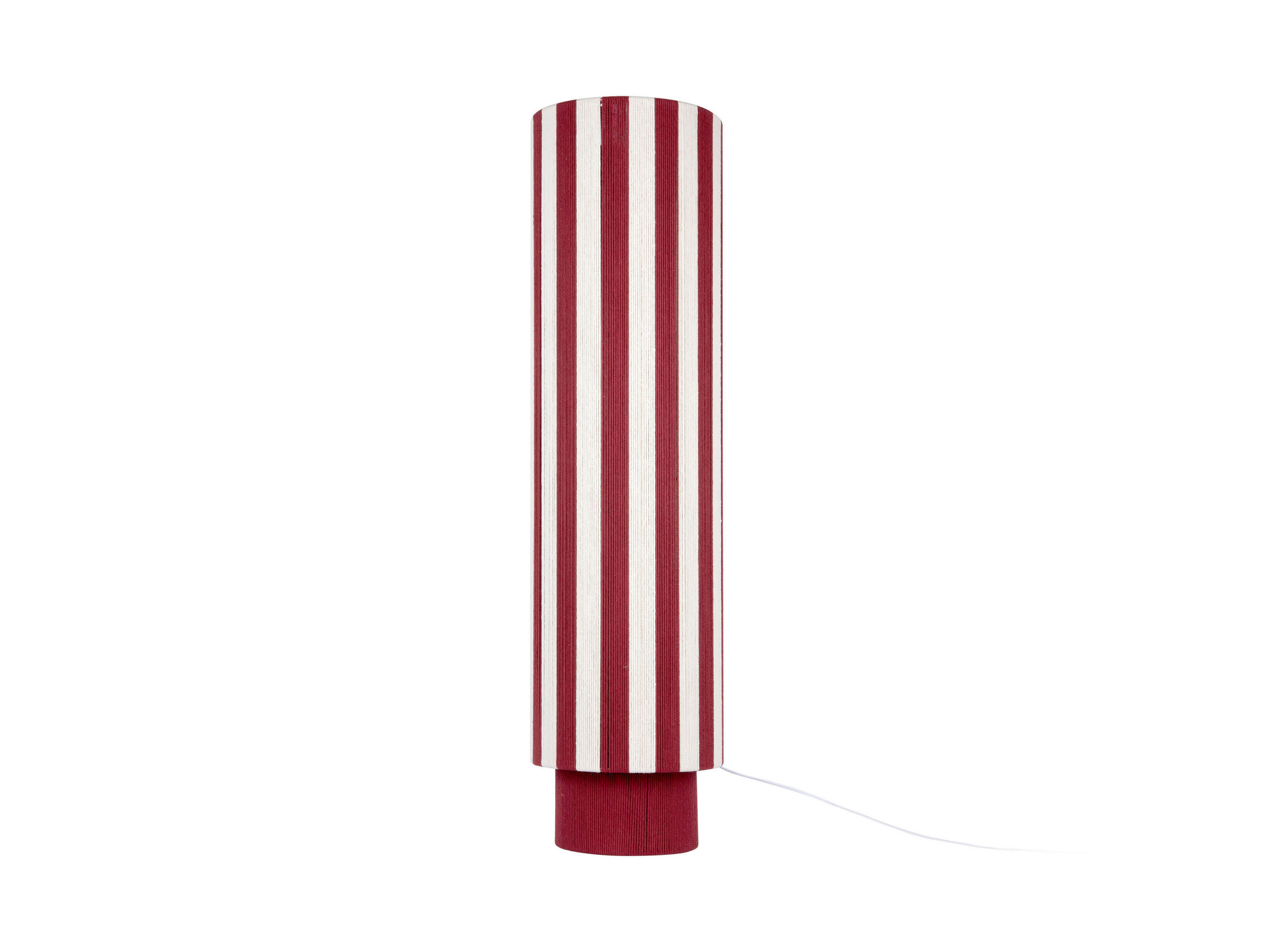 STEHLAMPE Vienna Stripes - Rot/Creme - 106 cm - Rot, Textil (28/28/106cm) - Leitmotiv