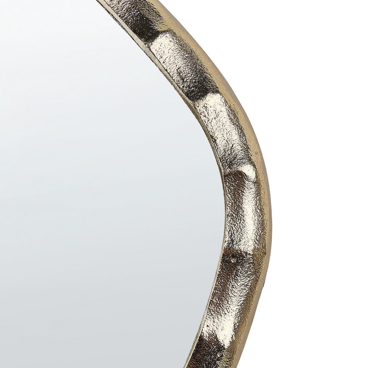 WANDSPIEGEL 40/42 cm Gold Angke - Goldfarben, Metall (40/3/42cm) - Beliani