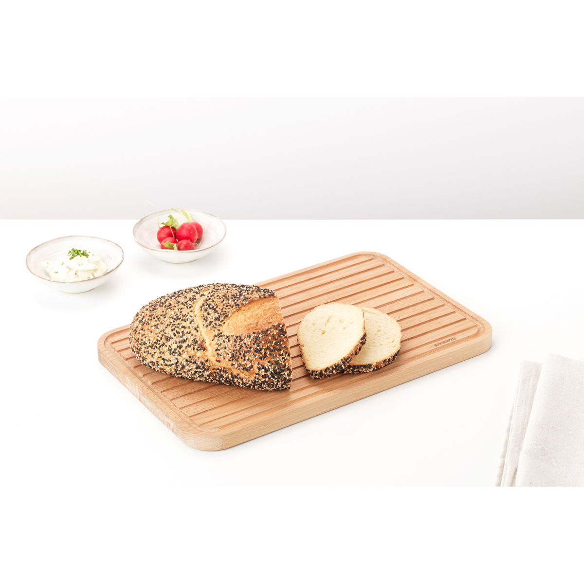 SCHNEIDEBRETT Profile für Brot, Wood - Braun, Holz (41.3/27.2cm) - Brabantia