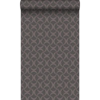 TAPETE grafisches Muster 53 cm x 10.05 m - Grau, Papier (53/1000cm) - Origin Wallcoverings