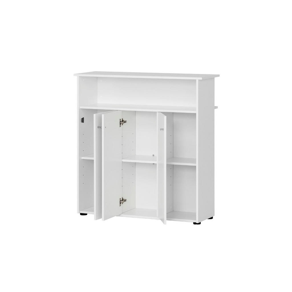 Thumbnail - Proregal Empfangstheke, Weiß, Holz, 107x111x44 cm, Arbeitszimmer, Aktenschränke