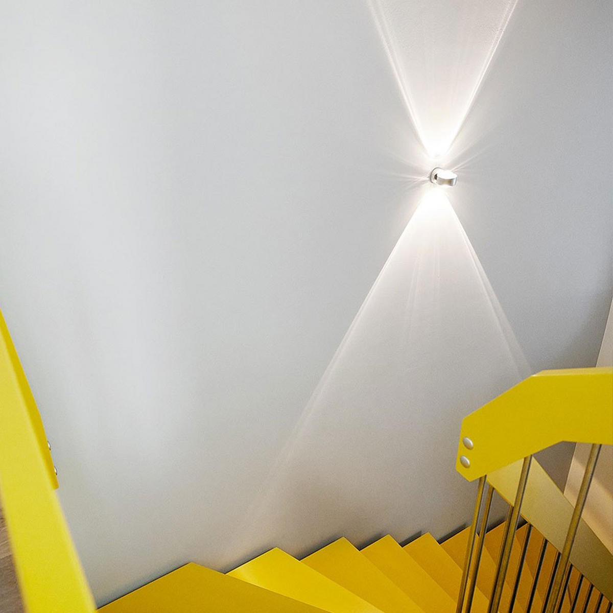 WANDLAMPE Beam Rund Aluminium - Alufarben, Metall (8/5/12cm) - s.luce