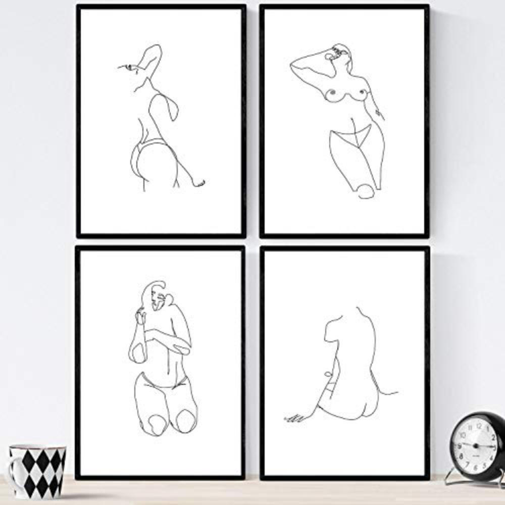 Nacnic Poster Schwarz 29.7x3 cm