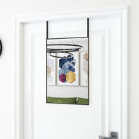 TÜRSPIEGEL Schwarz 40x60 cm Glas und Aluminium - Schwarz, Metall (40/60/1cm) - furnicato