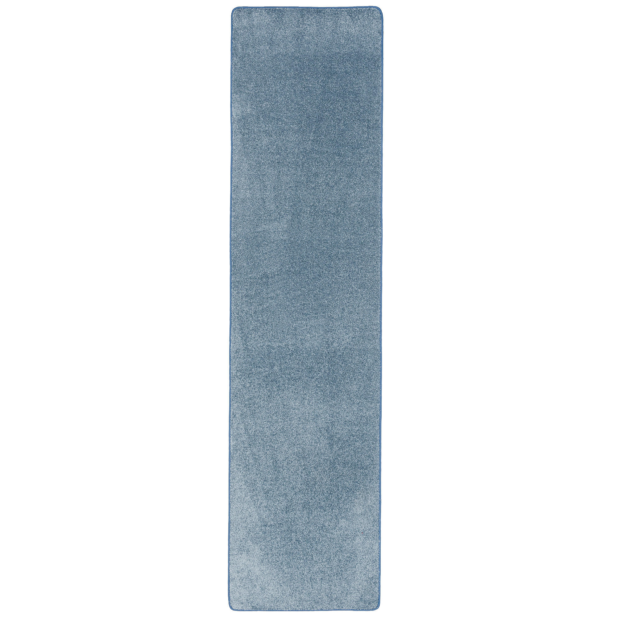 HOCHFLOR VELOURS LÄUFER TEPPICH LUNA - Blau, Textil (80/240cm) - Snapstyle