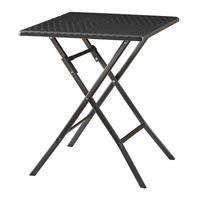 KLAPPTISCH Mark - Schwarz, Kunststoff/Metall (61.5/61.5/73cm) - [en.casa]